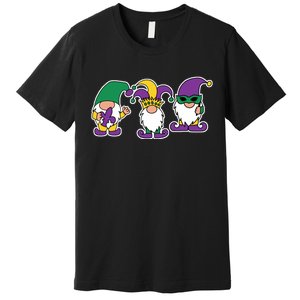 Mardi Gras Gnomes Party Premium T-Shirt