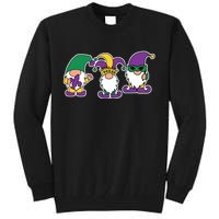 Mardi Gras Gnomes Party Tall Sweatshirt