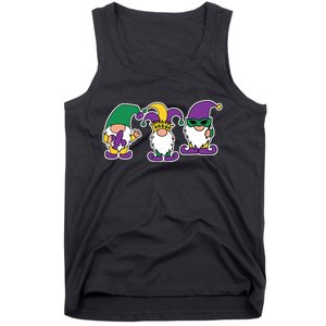 Mardi Gras Gnomes Party Tank Top