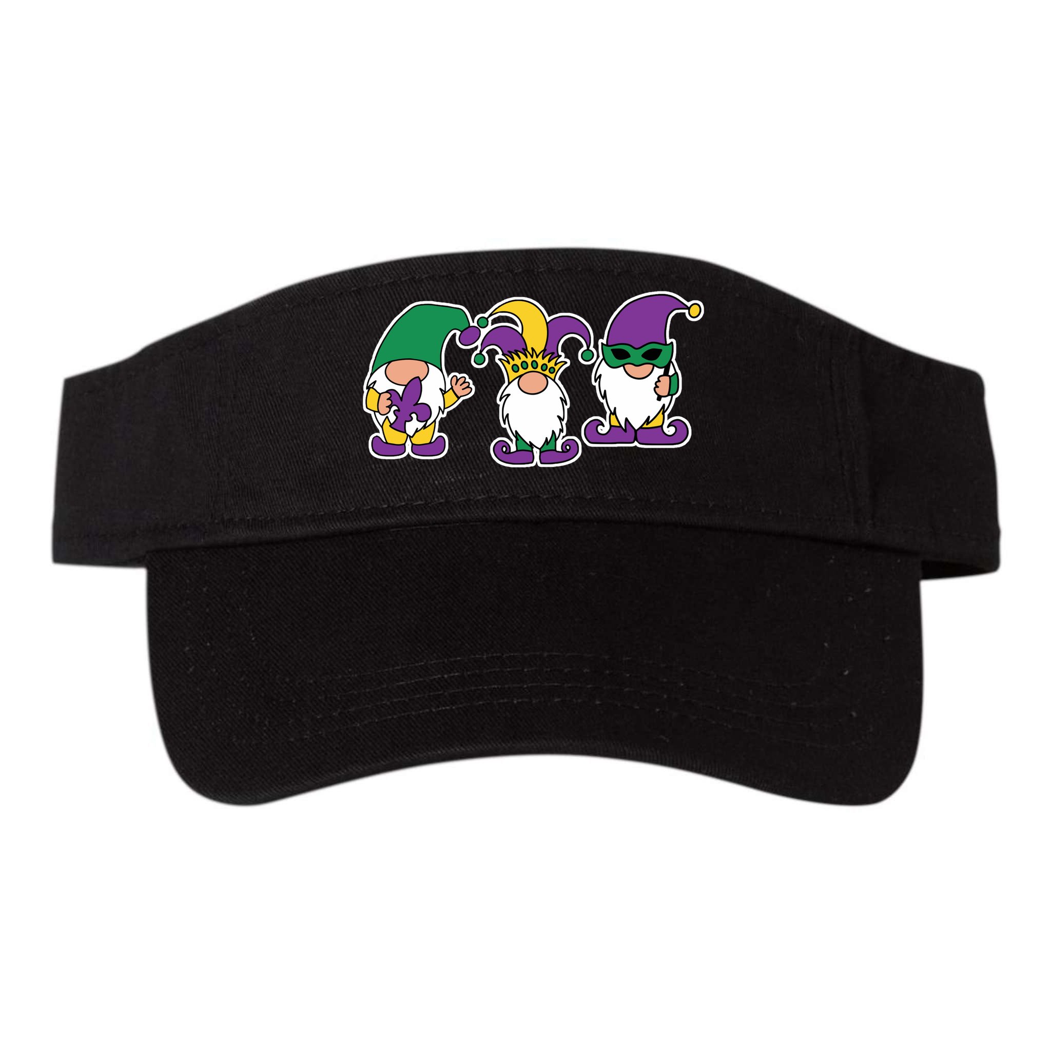 Mardi Gras Gnomes Party Visor