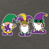Mardi Gras Gnomes Party Cotton Canvas Backpack