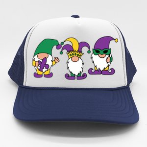 Mardi Gras Gnomes Party Trucker Hat