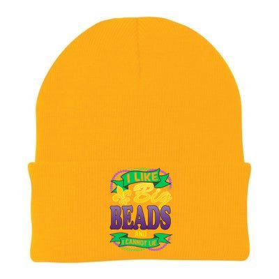 Mardi Gras I like big beads and i cannot lie Knit Cap Winter Beanie