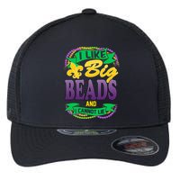 Mardi Gras I like big beads and i cannot lie Flexfit Unipanel Trucker Cap
