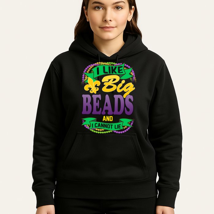 Mardi Gras I like big beads and i cannot lie Hoodie