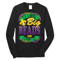 Mardi Gras I like big beads and i cannot lie Long Sleeve Shirt