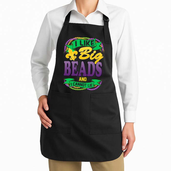 Mardi Gras I like big beads and i cannot lie Apron