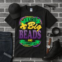 Mardi Gras I like big beads and i cannot lie Tall T-Shirt