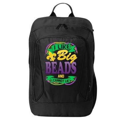 Mardi Gras I like big beads and i cannot lie City Backpack