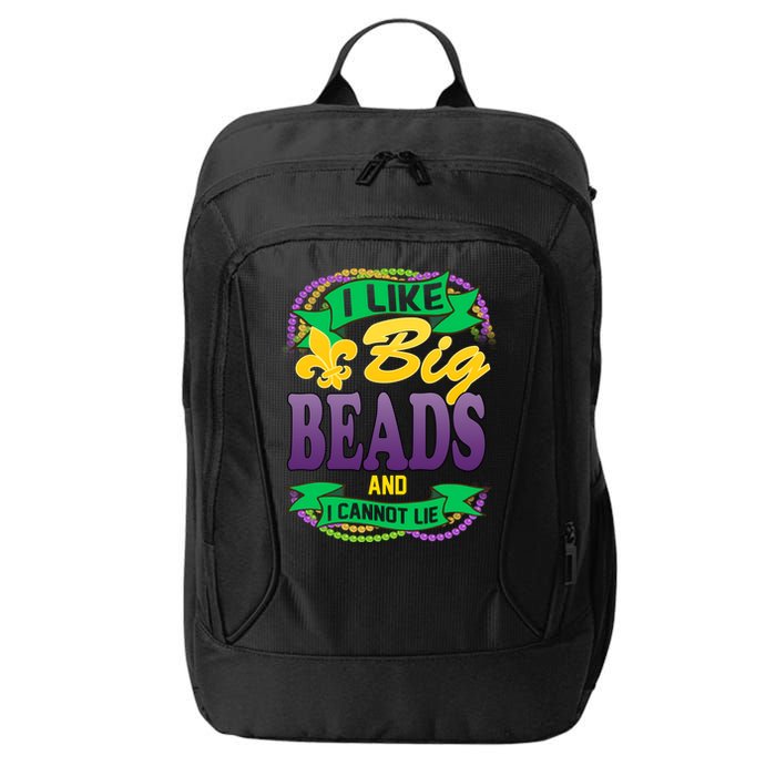 Mardi Gras I like big beads and i cannot lie City Backpack