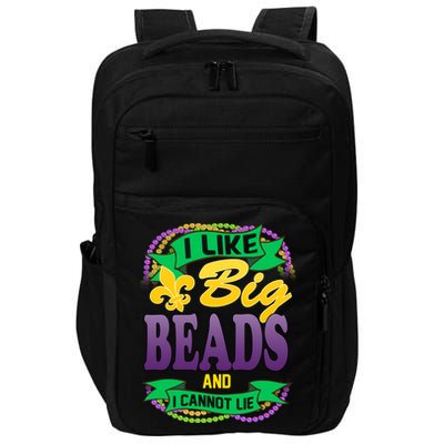 Mardi Gras I like big beads and i cannot lie Impact Tech Backpack