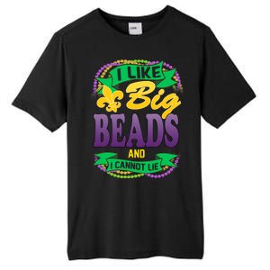 Mardi Gras I like big beads and i cannot lie Tall Fusion ChromaSoft Performance T-Shirt