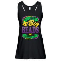 Mardi Gras I like big beads and i cannot lie Ladies Essential Flowy Tank