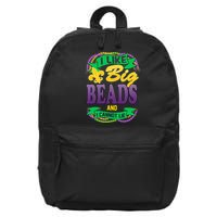 Mardi Gras I like big beads and i cannot lie 16 in Basic Backpack