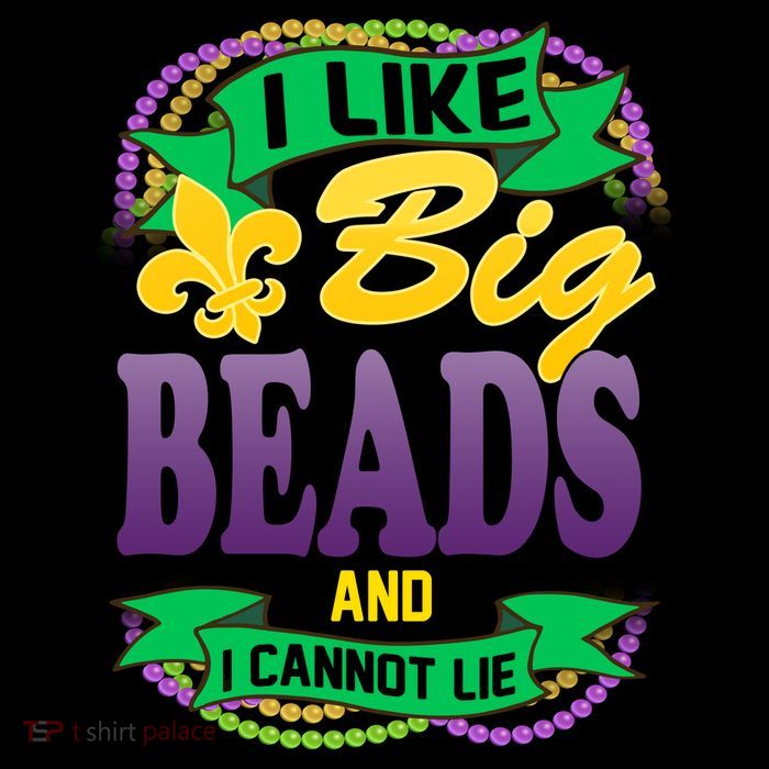 Mardi Gras I like big beads and i cannot lie Mesh Reversible Basketball Jersey Tank