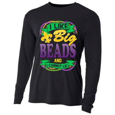 Mardi Gras I like big beads and i cannot lie Cooling Performance Long Sleeve Crew