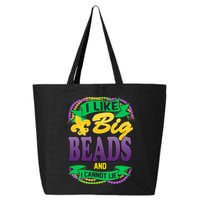 Mardi Gras I like big beads and i cannot lie 25L Jumbo Tote