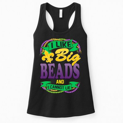 Mardi Gras I like big beads and i cannot lie Womens Tank Top