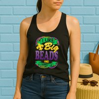 Mardi Gras I like big beads and i cannot lie Womens Tank Top