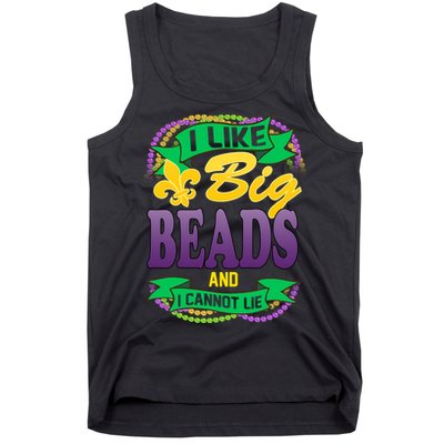 Mardi Gras I like big beads and i cannot lie Tank Top