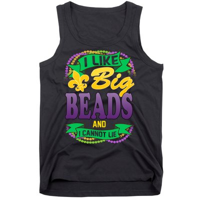 Mardi Gras I like big beads and i cannot lie Tank Top