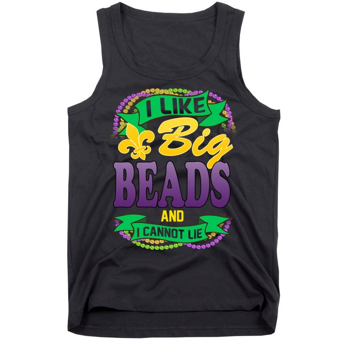 Mardi Gras I like big beads and i cannot lie Tank Top