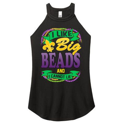 Mardi Gras I like big beads and i cannot lie Women's Perfect Tri Rocker Tank