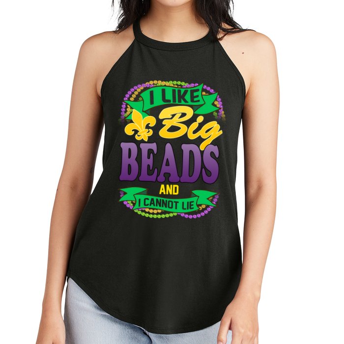 Mardi Gras I like big beads and i cannot lie Women's Perfect Tri Rocker Tank