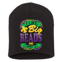 Mardi Gras I like big beads and i cannot lie Short Acrylic Beanie