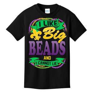 Mardi Gras I like big beads and i cannot lie Kids T-Shirt