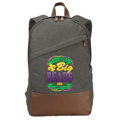 Mardi Gras I like big beads and i cannot lie Cotton Canvas Backpack