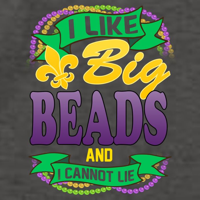 Mardi Gras I like big beads and i cannot lie Vector Backpack