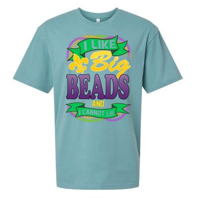 Mardi Gras I like big beads and i cannot lie Sueded Cloud Jersey T-Shirt