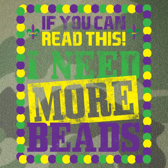 Mardi Gras If You Can Read This I Need More Beads Legacy Tie Dye Trucker Hat