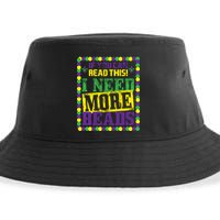 Mardi Gras If You Can Read This I Need More Beads Sustainable Bucket Hat