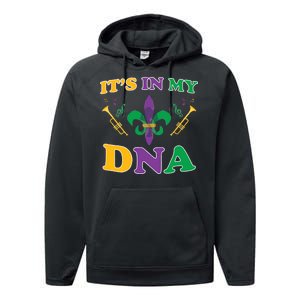 Mardi Gras It's My DNA Performance Fleece Hoodie