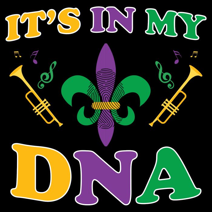 Mardi Gras It's My DNA Cooling Performance Crew T-Shirt