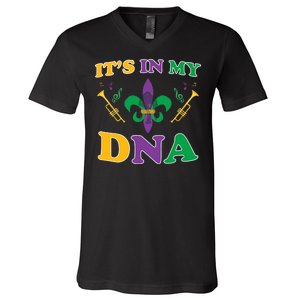 Mardi Gras It's My DNA V-Neck T-Shirt