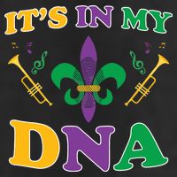 Mardi Gras It's My DNA Adult Drive Performance Visor