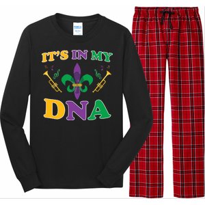 Mardi Gras It's My DNA Long Sleeve Pajama Set