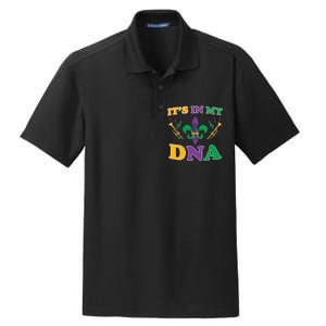 Mardi Gras It's My DNA Dry Zone Grid Polo