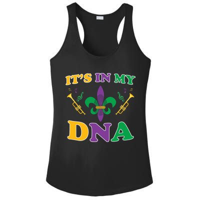 Mardi Gras It's My DNA Ladies PosiCharge Competitor Racerback Tank