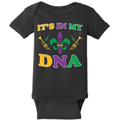 Mardi Gras It's My DNA Baby Bodysuit