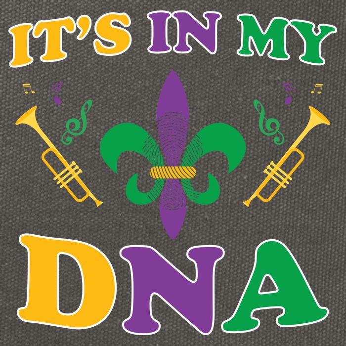 Mardi Gras It's My DNA Cotton Canvas Backpack