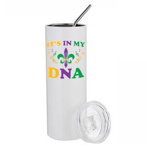 Mardi Gras It's My DNA Stainless Steel Tumbler