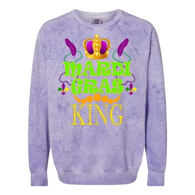 Mardi Gras King Colorblast Crewneck Sweatshirt