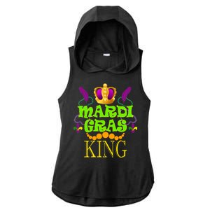 Mardi Gras King Ladies PosiCharge Tri-Blend Wicking Draft Hoodie Tank