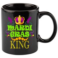 Mardi Gras King 11oz C Handle Ceramic Mug