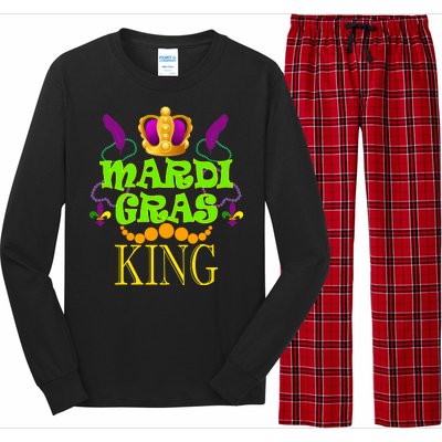 Mardi Gras King Long Sleeve Pajama Set