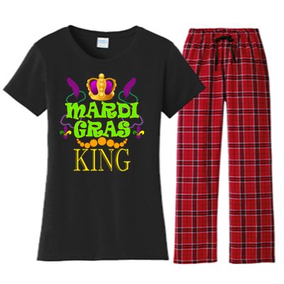 Mardi Gras King Women's Flannel Pajama Set